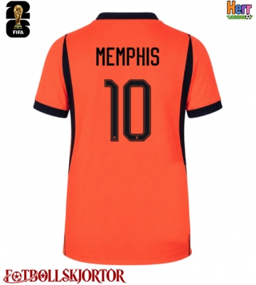 Nederländerna Memphis Depay #10 Hemmatröja VM 2026 Kortärmad
